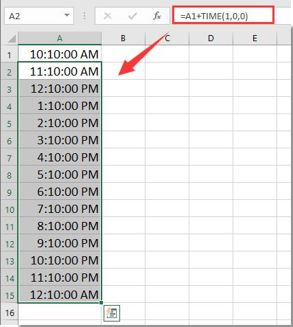 Hướng dẫn cách thêm thời gian với sự gia tăng về giờ/phút/giây trong Excel
